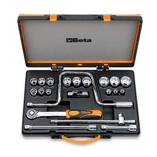 Beta 9200947 Model 920 AS/C15 Bi-hex Sockets and 6 Accessories, 3/8-1.1/4af, 1/2 Drive, 15 Pieces, Factory - Image 2