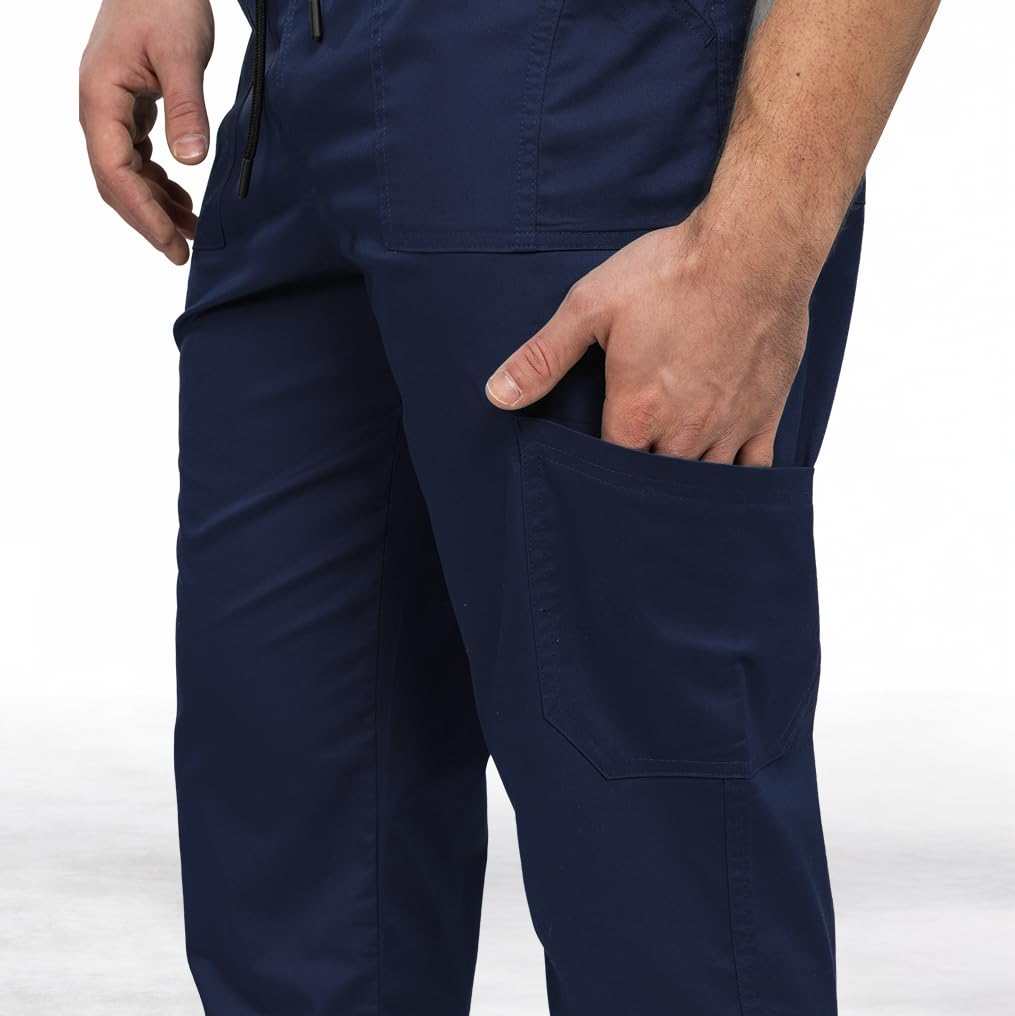 B-well Dante Man - Pantalones médicos para hombre, de alta calidad, con cintura elástica