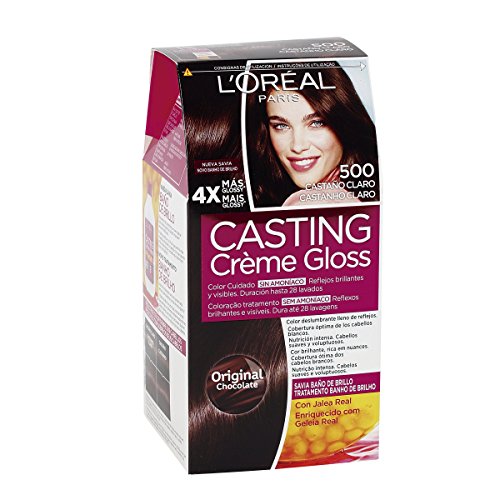 Miniatura 4 de L'Oreal Paris Casting Crème Gloss Coloración Sin Amoniaco, Tinte, Tono 500, Color Castaño Claro, 600 g (Paquete de 2)