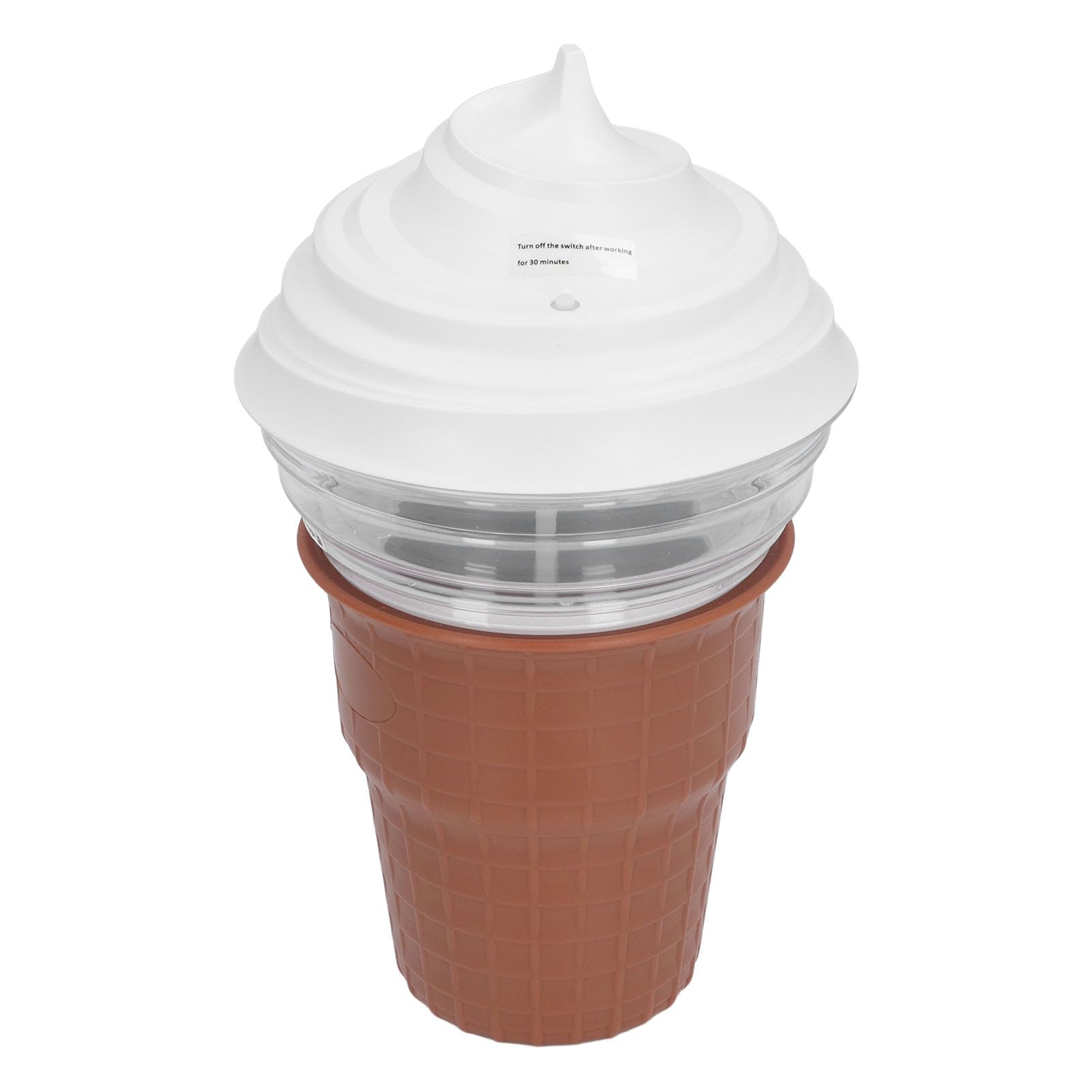 Mini Máquina de Helados, 8W 450ml Capacidad Multiusos Máquina de Yogurt Congelado, Máquina para hacer helados con cuchara para hacer helado casero Gelato Sorbete Yogurt Congelado