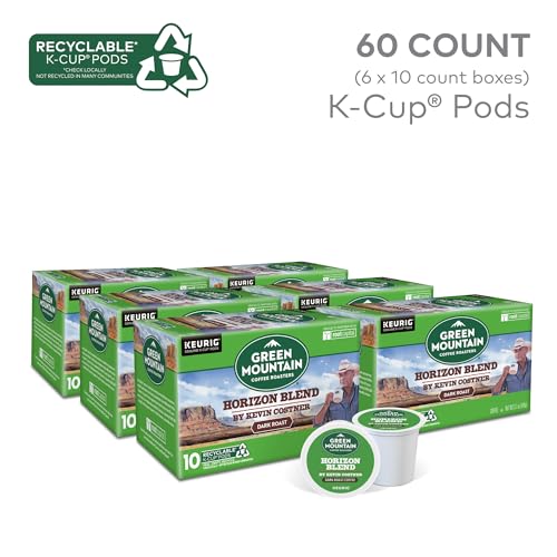 Image of Green Mountain Coffee Roasters Horizon Blend Coffee by Kevin Costner, Single Serve Keurig K-Cup Pod, 60-Count Box