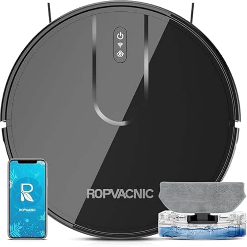 ROPVACNIC Robot Vacuum Cleaner Robot Vacuum and Mop Combo with