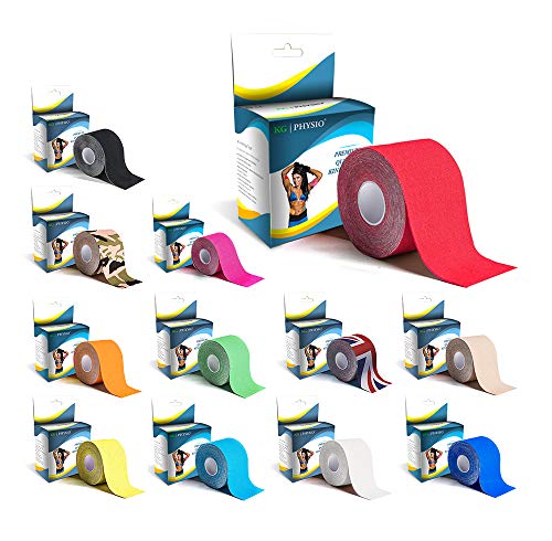 Vendaje Neuromuscular  KG | PHYSIO - Vendaje para el soporte muscular  Rollo 5cm x 5m  11 colores disponibles!