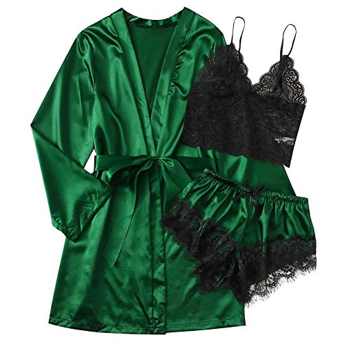Lingerie shorts robes tentantes en soie de satin avec nuisette erotique