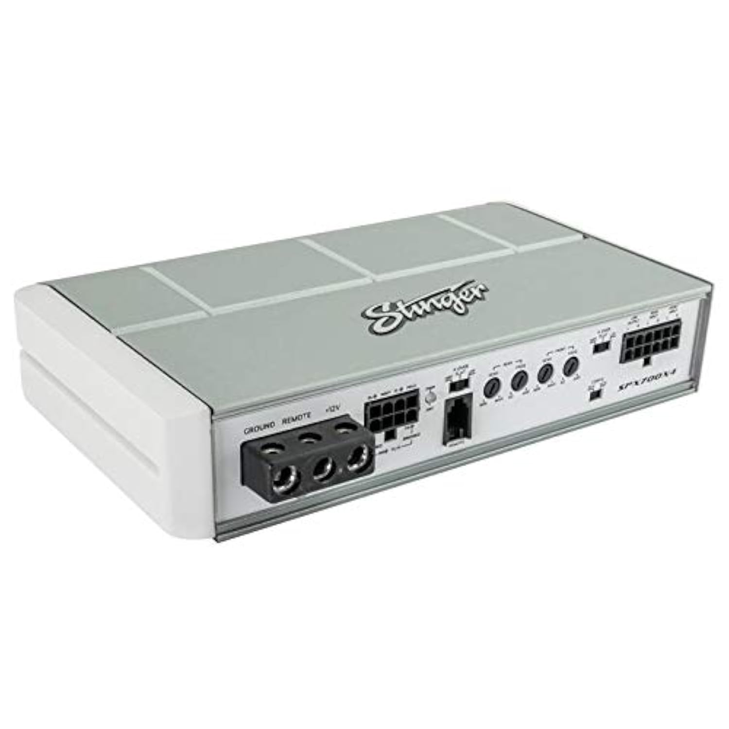 Stinger SPX700X4 Micro 4 Channel 700 Watt Powersports Amplifier for Motorcycles, ATV, Marine and Mobile Applications