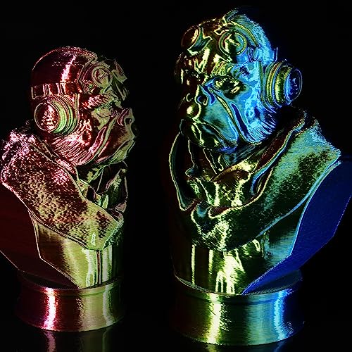 Image of Gratkit Silk Tri-Color PLA Filament,Coextrusion PLA Filament 1.75mm, + /-0.03mm, 1KG /Roll, Silk PLA Red & Yellow & Blue