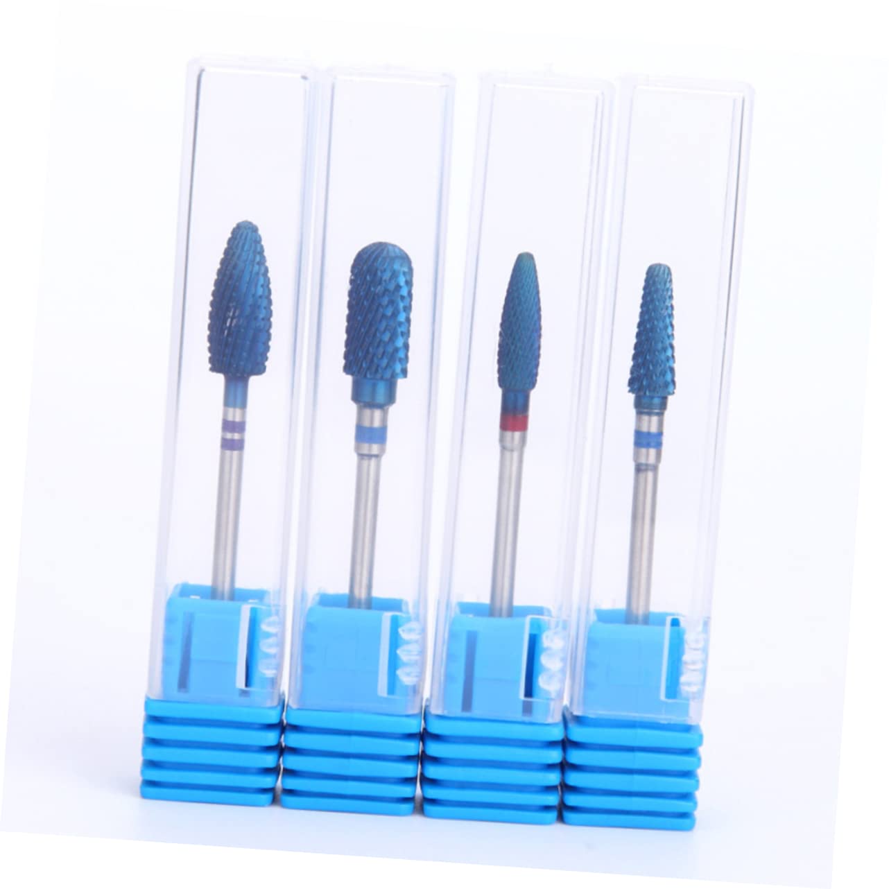 Healeved 2pezzi Punta Per Trapano Unghie Acciaio Tungsteno Strumento Di Lucidatura Per Nail Art Testa Di Macinazione Resistente e Compatta Per Unghie e Morta Per Manicure e Pedicure