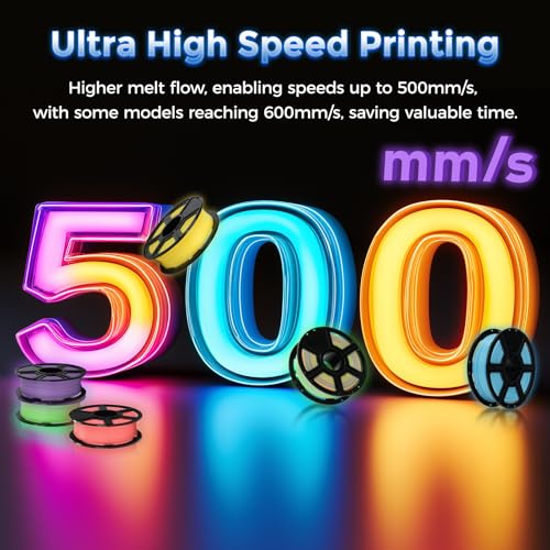 Image of FLASHFORGE Rapid PLA Filament 1.75mm Luminous Green, 500mm /s High Speed Printing, Glow in the Dark 3D Printer Filament 1kg Spool, Dimensional Accuracy + /- 0.02mm, Brilliant, Long-Lasting Glow