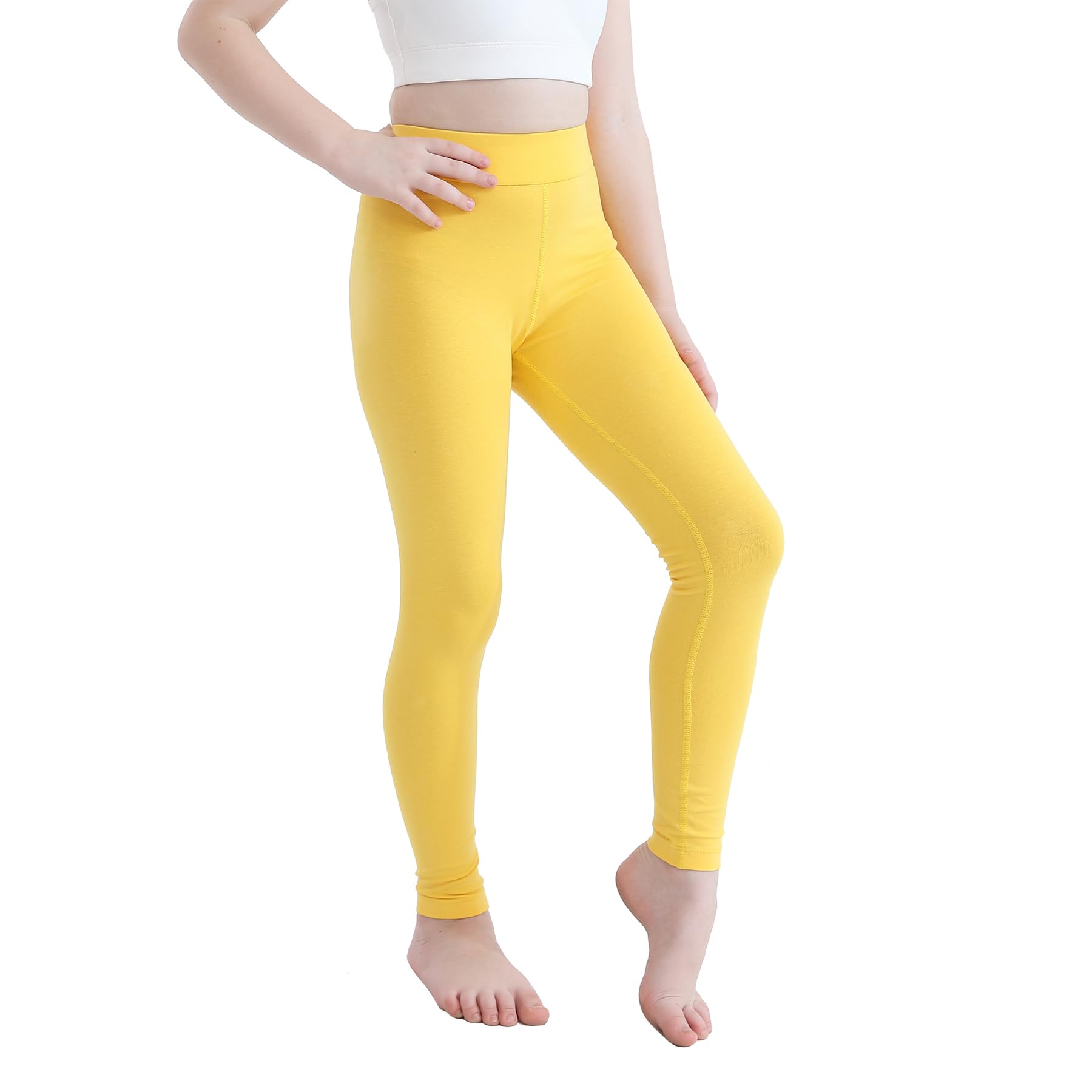 Dreammonkey 2T to 15Years Girls Cotton Leggings Kids Soft Stretch Pants