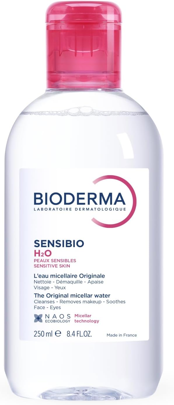 - Sensibio - H2O Micellar Water - Makeup Remover Cleanser - Face Cleanser for Sensitive Skin