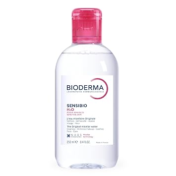BIODERMA Sensibio H2O - Micellar Cleansing and Makeup Removal Water - Removes Make-up Pollen and Pollution Residues - Sensitive Skin - Bottle 250 ml