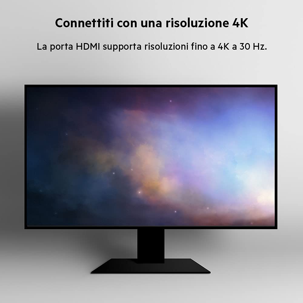 Belkin Hub multiporta 7 in 1 USB-C (con HDMI 4K, USB-C, 2 x USB-A, audio da 3,5 mm e slot SD 3.0 e Micro-SD 3.0, per MacBook Pro, MacBook Air, iPad Pro, XPS e altri)