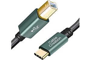 CableCreation USB to USB-C 6.6FT Printer Cable