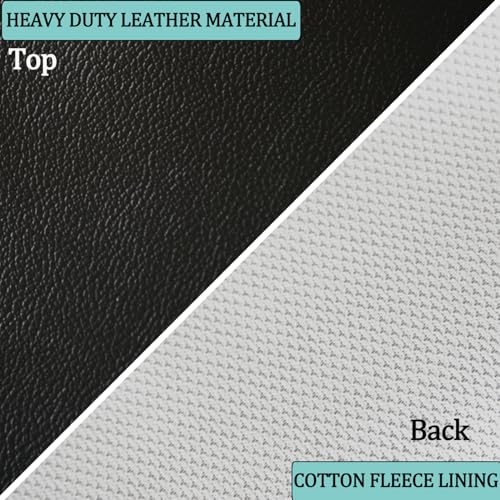 Softclub Waterproof Pool Table Cover, Heavy Duty Leatherette Billiard Table Cover for Pool Table, Tearproof &Dustproof Protector with Elastic Edges 8FT/Black Fitted