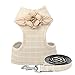 Newgreeny Forniture per Animali Domestici al Guinzaglio per Cani con Cinturino al Petto in Peluche S Beige