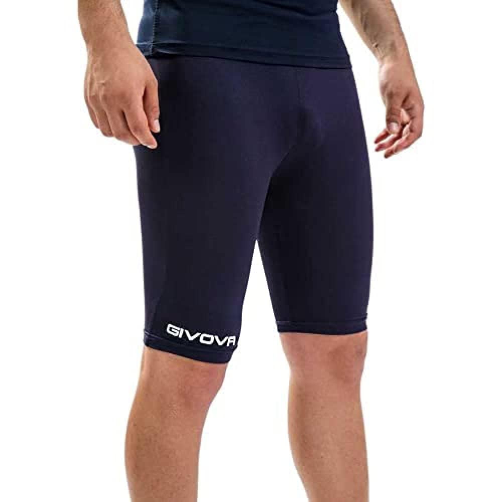 Givova Skin Shorts Men's Running Tights, Men's, Skin, Blue, S