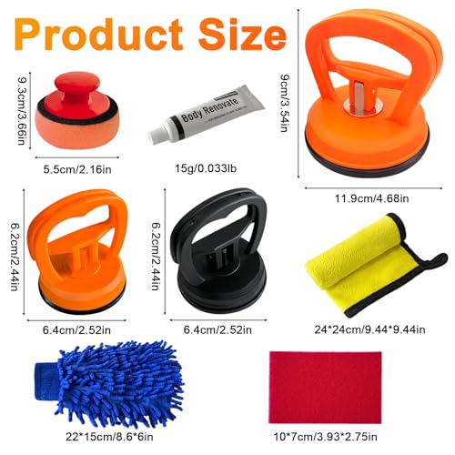 Wernyitg WRI001 Car Dent Puller, 3 Pack Car Dent Puller Kit,Dent Remover Tool For Car, Suction Cup Dent Repair Kit thumb #1