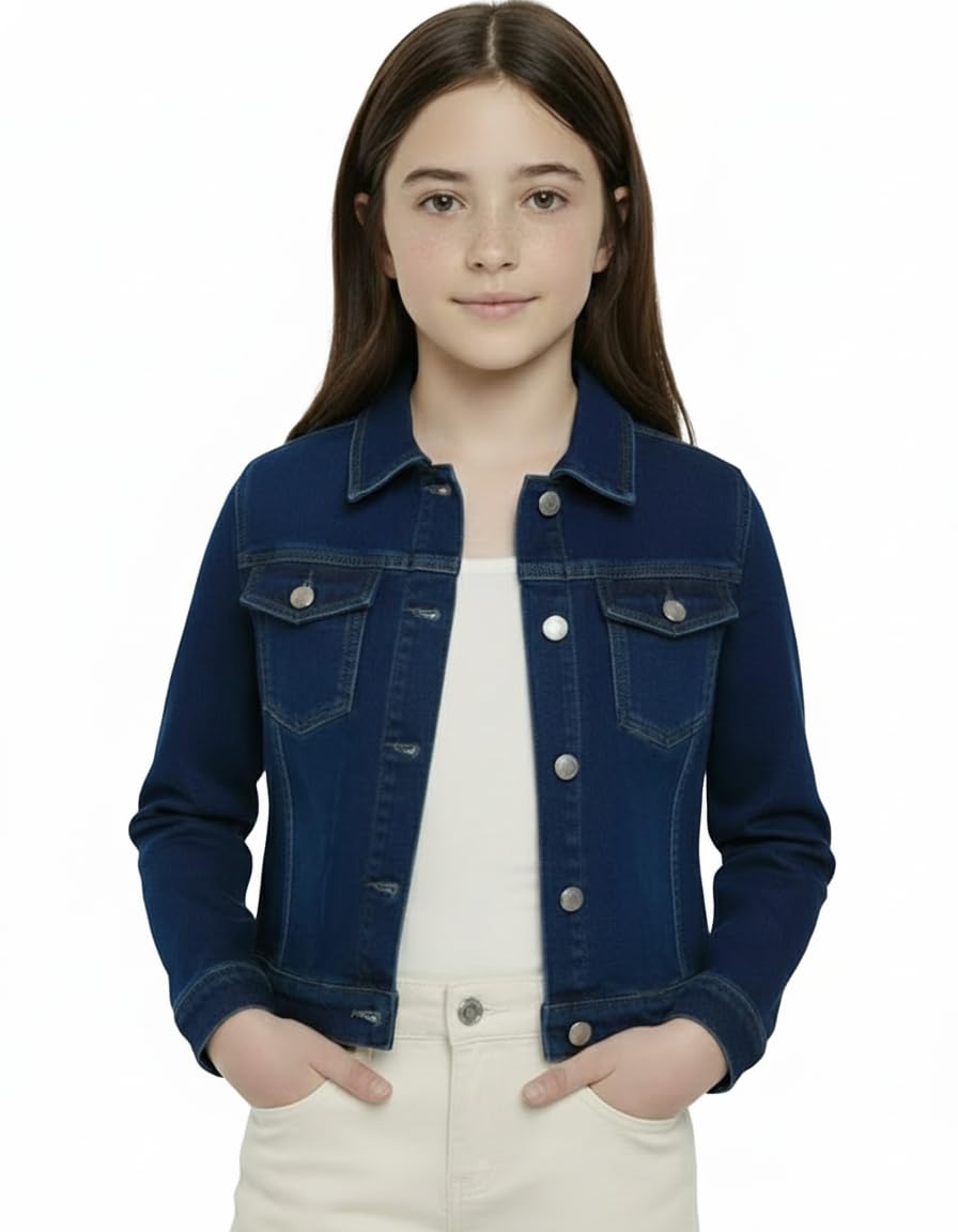clothify Denim Jacket For Girls kids-picture-53
