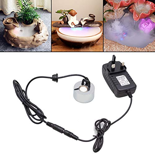 ConBlom Ultrasone Mist Maker Vijver Fogger Waterfontein met Power Adapter, DC 24V Zinklegering Luchtbevochtiger Verstuiver met Waterniveau Sensing, voor Fish tank landschap Vijver Aquarium Tuin - Image 8