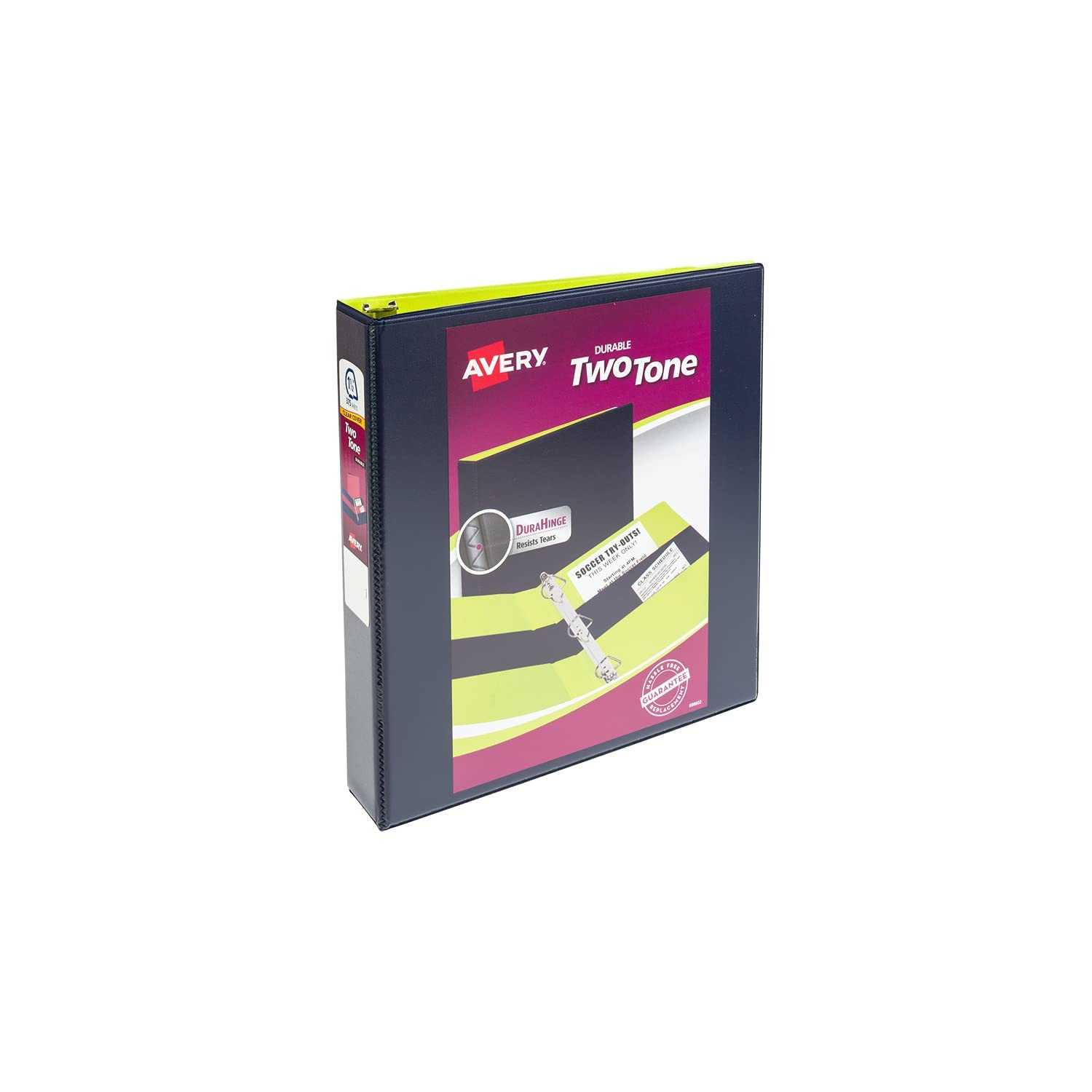 Photo 1 of Avery 1-1/2 Assorted Two Tone EZ-Turn View Binder, Pack of 1 (17291) 1.5" Assorted