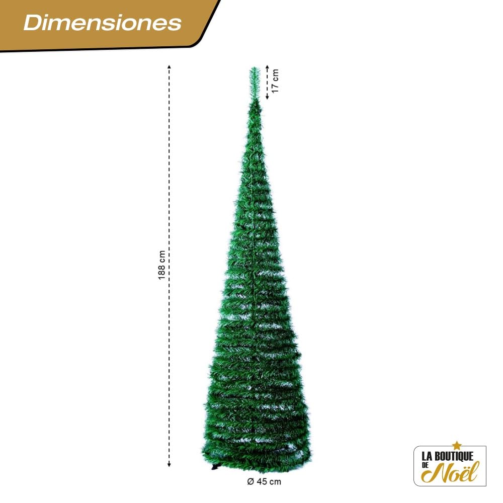 Árbol de Navidad Artificial emergente SlimTree Verde 180 cm