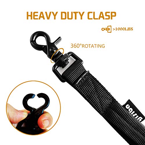 Tactical Bungee Dog Leash With Two Safty Handle For Small Medium Dogs (Black) #TOP1