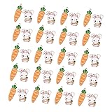 [VILLCASE] ジュエリーキット 40個入り バニーチャーム ユニークなデザイン イヤリング ブレスレットチャーム 女性用