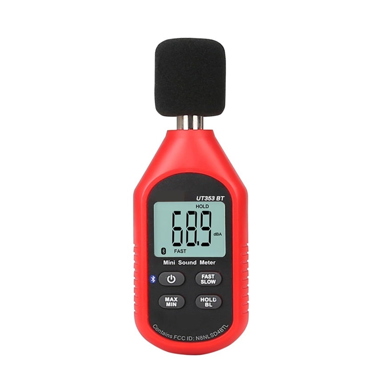 Fonometro Digitale Bluetooth Misuratore Di Rumore Tester 30-130dB Decibel Monitoraggio Misuratori Livello Sonoro Precisione Estremamente Elevata
