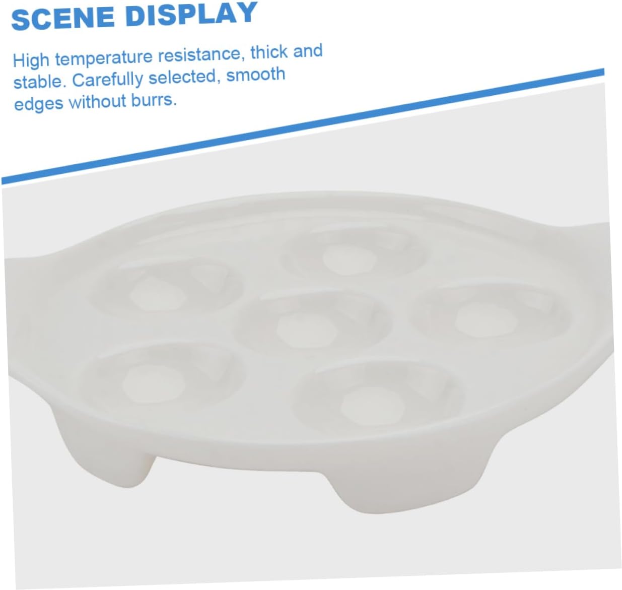 KICHOUSE 2pcs Snail Baking Dish Ceramic Escargot Baking Plate Handle Sturdy for Long-term Use Dishwasher Safe for Casseroles