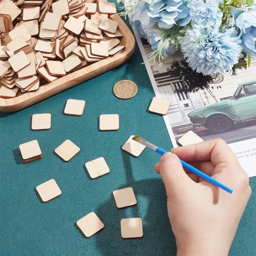 NBEADS 300 Pcs Unfinished Wood Pieces - Image 3