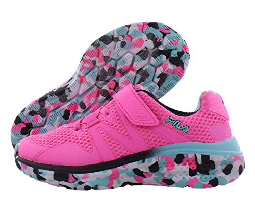 Fila Cybotic Strap Mashup Girls Shoes Size 3.5, Color: Pink/Black