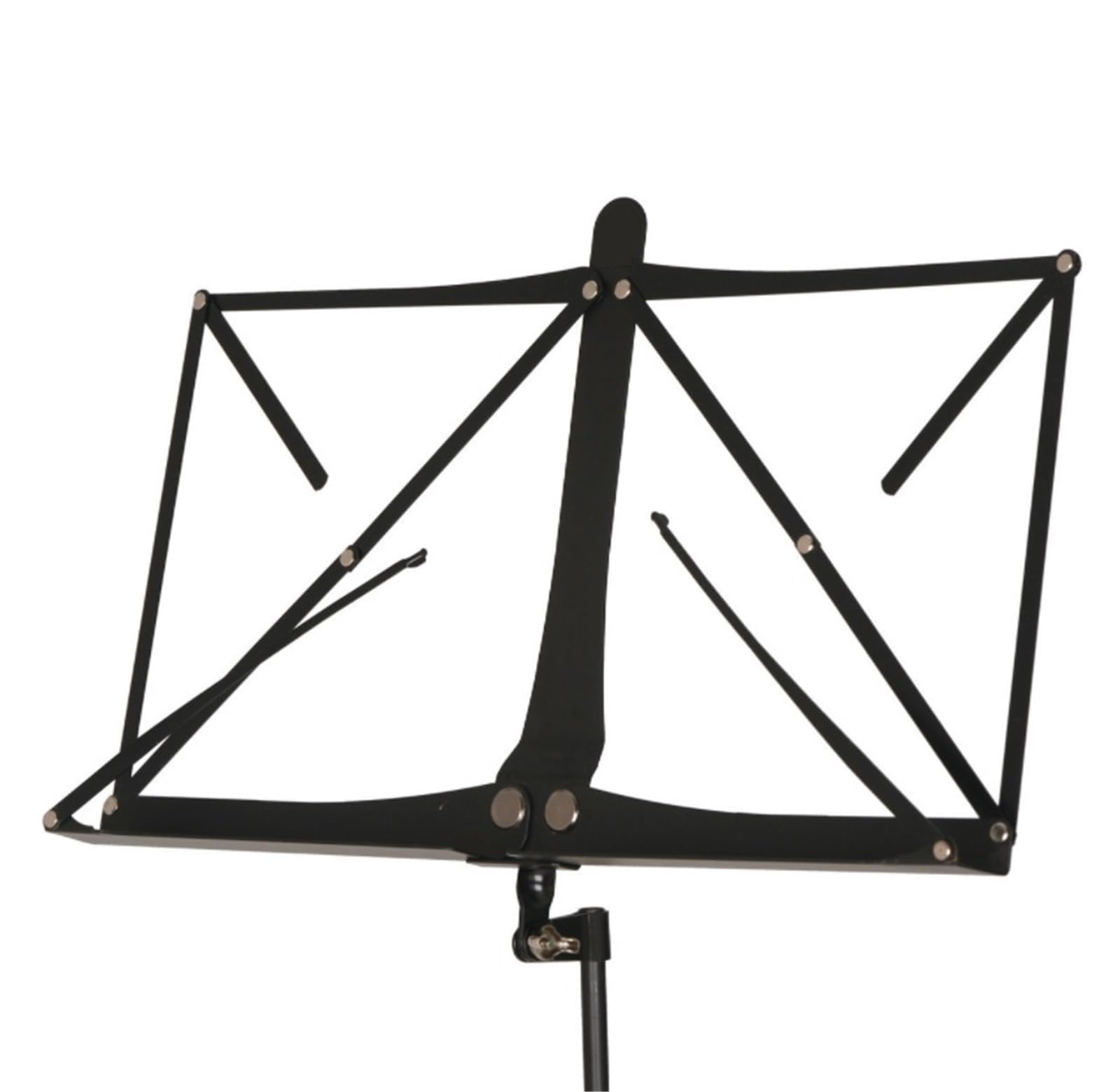 Soporte Partituras Instrumentos Atril Plegable For Partituras, Portátil, con Clip Metálico, Altura Ajustable