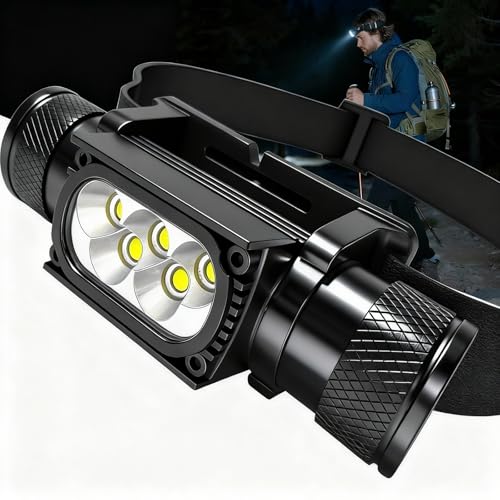 Linterna frontal LED recargable que soluciona la falta de luz en senderos y trabajos IP65