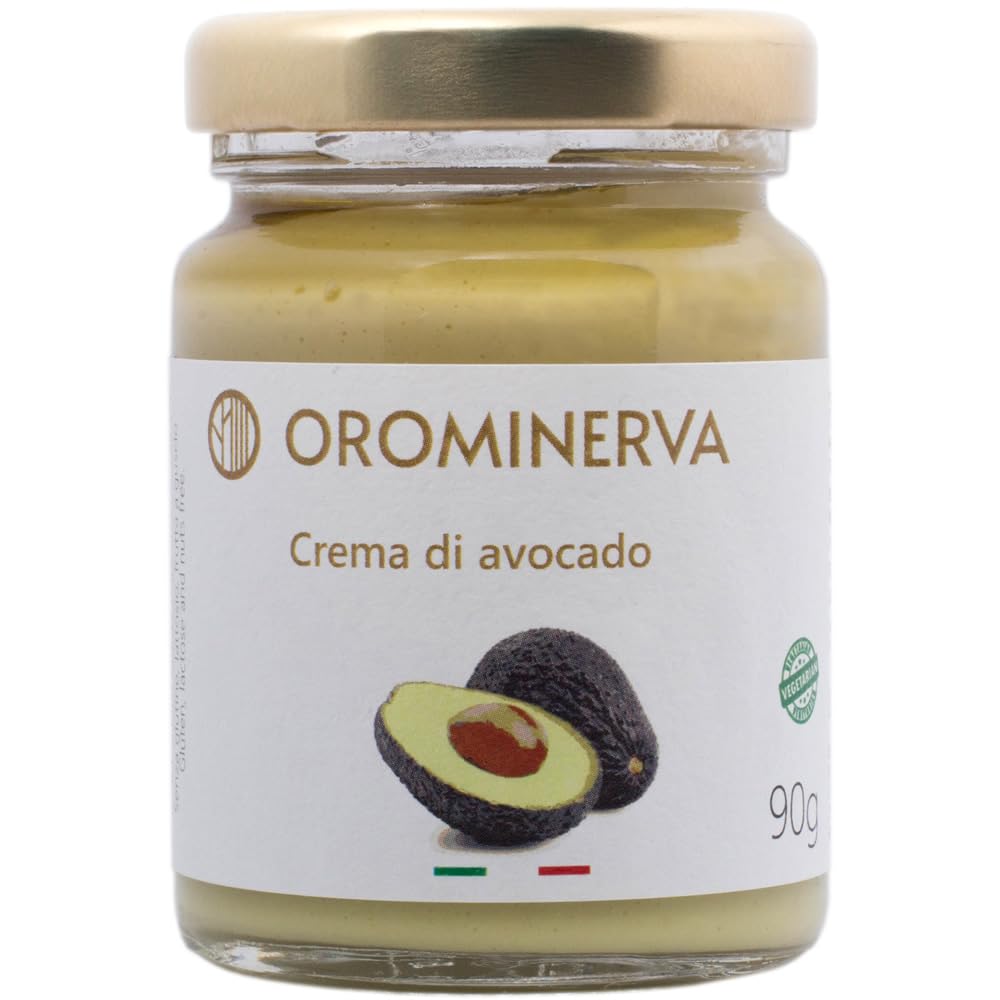 OROMINERVA - 4 vasetti di Crema di avocado spalmabile, crema vegetariana