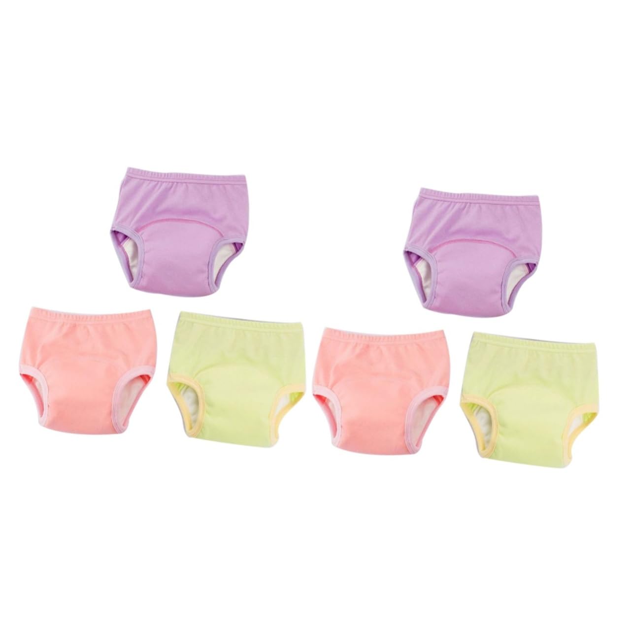 Toyvian 6pièces Culottes Apprentissage Pour Bébés De Coton Respirant Adaptées Aux Absorption Urine Et Design Pratique