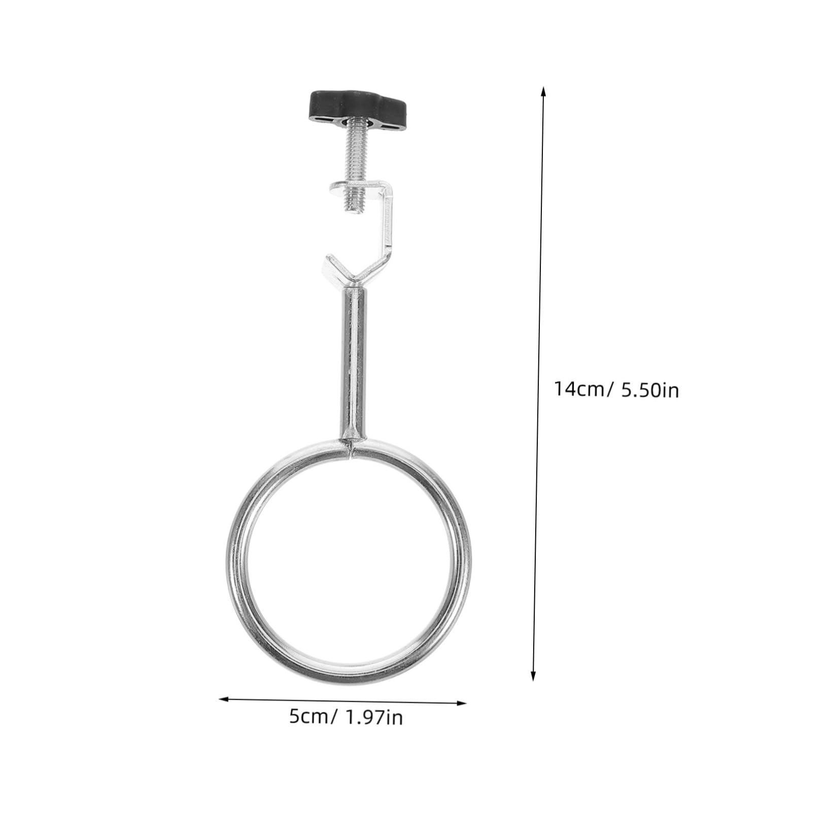 Vaguelly Retort Clamp Lab Clamp Stand Holder Metal Chemistry Ring Tube Rack Essential
