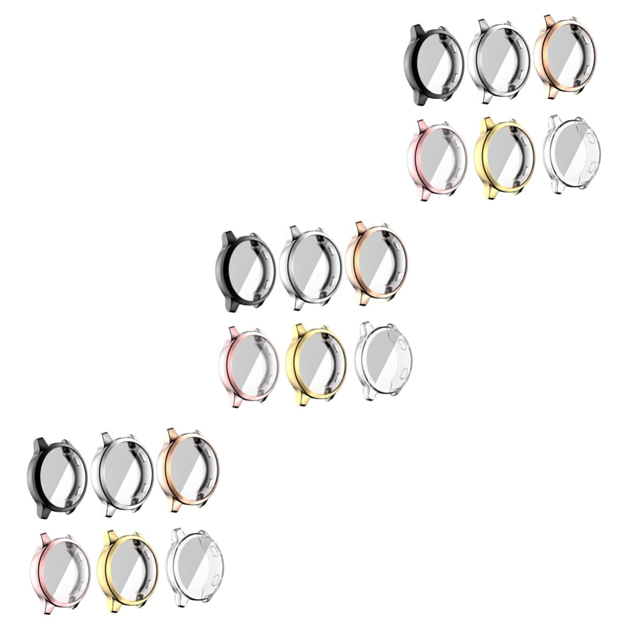 OSALADI Watch Screen Protector Case 18 Pcs Watch Case Supplies All Inclusive 4s Tpu Screen Protector Case