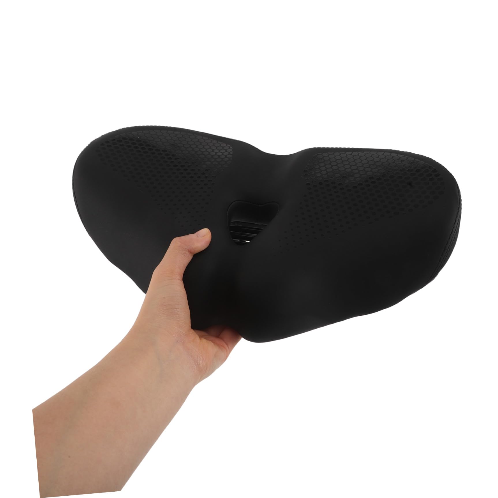 SHINEOFI Breiter Mountainbike Sattel für Herren mit Ergonomischer Stoßdämpfender Form und Extra Weicher Pu Schwamm Polsterung für Komfortables Radfahren Offroad Touren