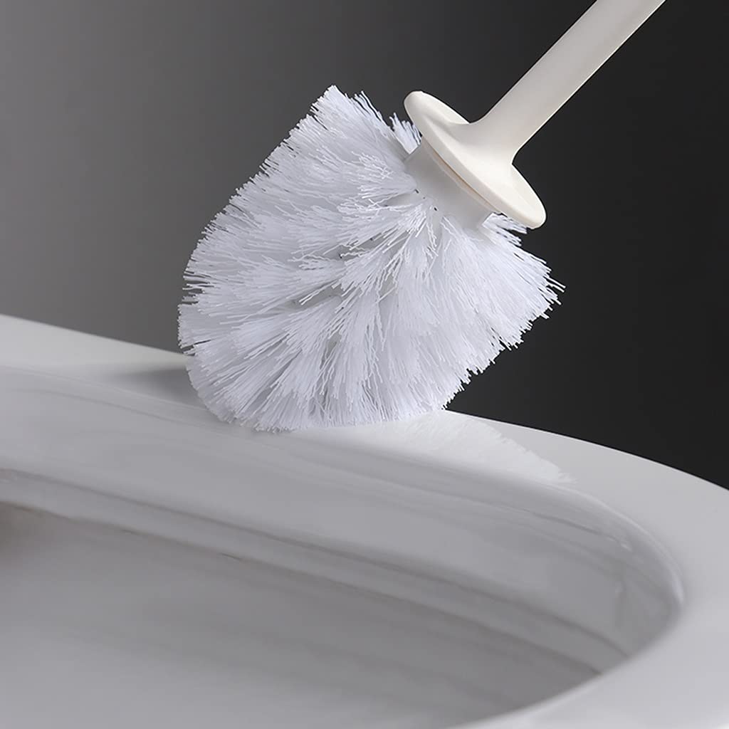 Scopino per WC Spazzola for la spazzola igienica Bagno Spazzola for la pulizia della toilette con la base domestica a maneggiatura a lungo termine dei capelli della tazza dei capelli Scopino e porta s