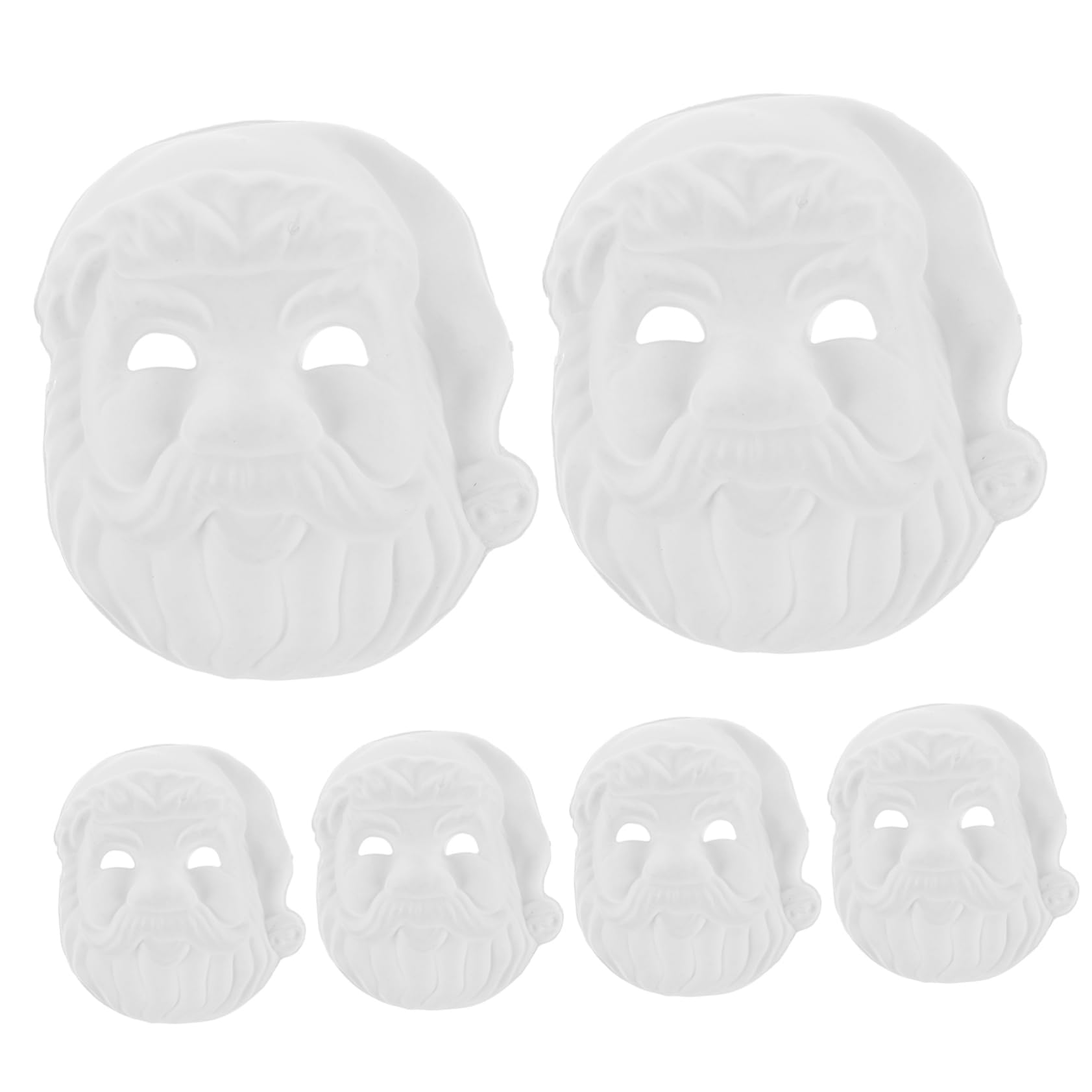ibasenice 24pezzi Maschere Santa Claus Maschere Mano Per e Halloween Per Attività e Decorazioni Natalizie