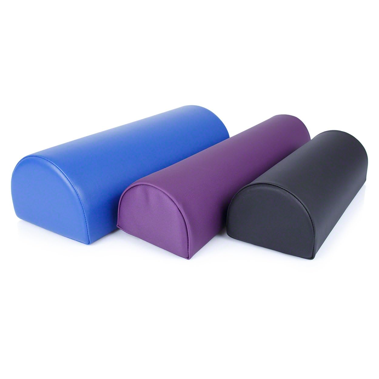 Sport-Tec Dreiviertelrolle Lagerungsrolle Lagerungskissen mit Kunstlederbezug 50x25 cm
