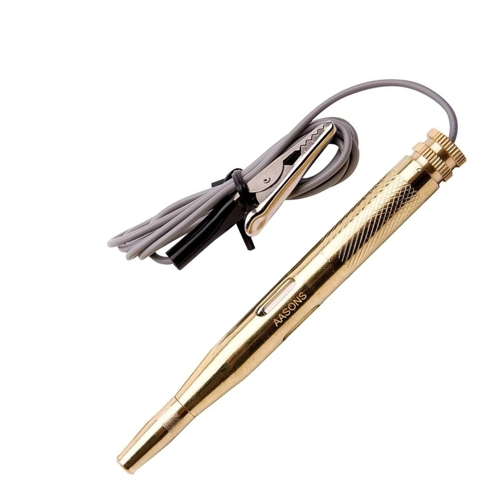 Auto Tester Car Voltage DC 6V/12V/24V Electrical Circuit Test Pen Probe Auto Repair Tools Battery | Full Metal Body With Cap