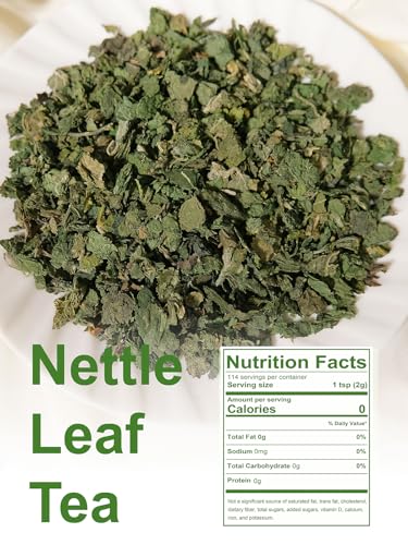 Image of TeeLux Nettle Leaf Tea, Stinging Nettle Tea Loose Leaf, Caffeine Free, 8oz