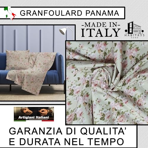 Habita 33 Home Granfoulard Copridivano, Copriletto Matrimoniale Primaverile, Telo Copridivano 250X280 Cm, Copri Divano Leggero, Telo Estivo (Camelia Rosa) - 3
