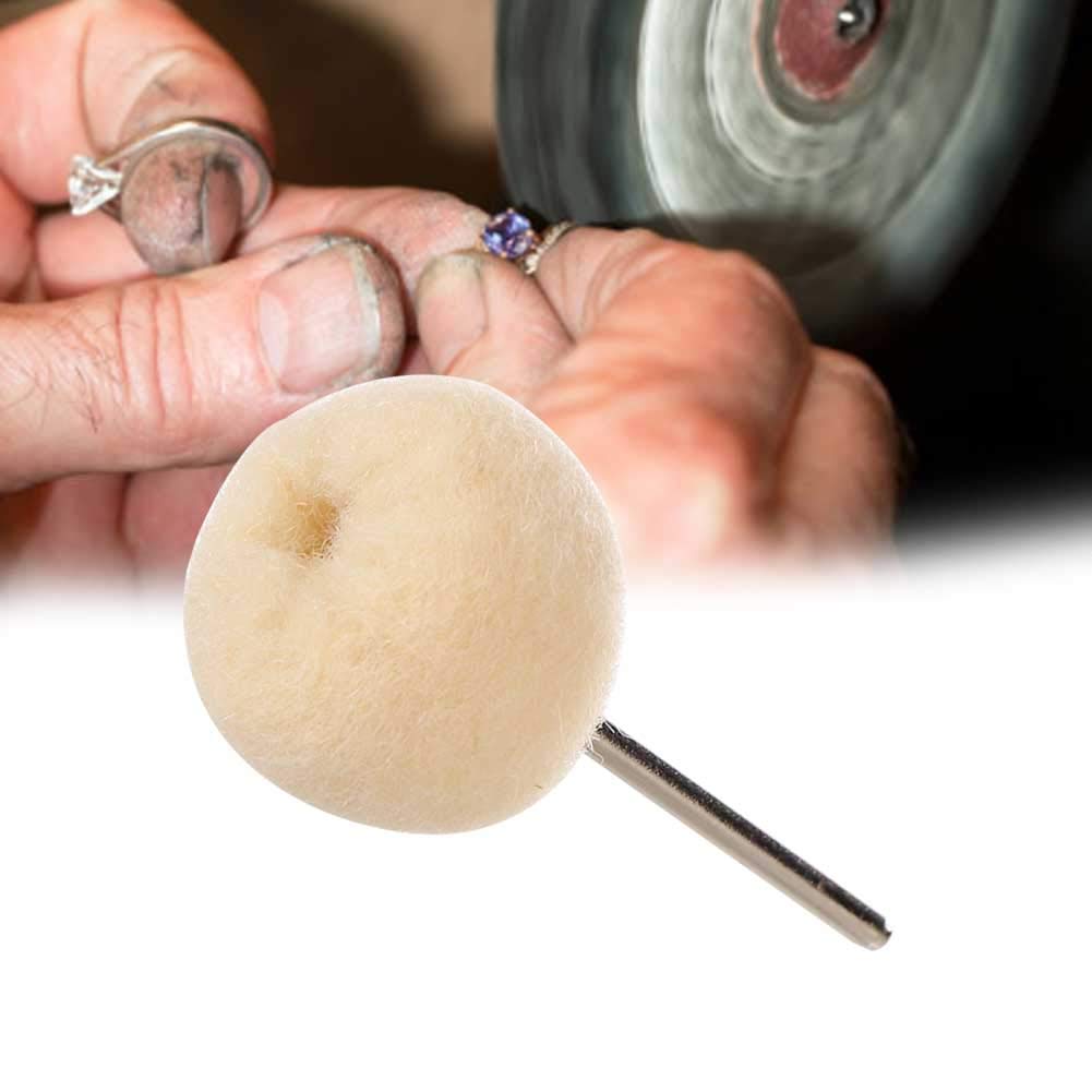 10 Pezzi 2.35mm Montato mandrino lucidatura Strumento di lucidatura Ruote Punte macinino smerigliatrice Testa Polacca Orologio Accessori Gioielli Strumento Materiale per la Lucidatura dei Gioielli