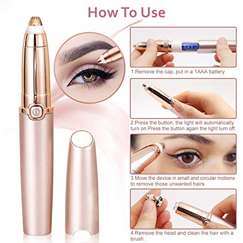 Epilatore Sopracciglia,Milai Indolore Viso