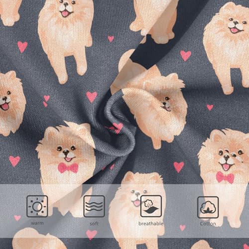 Little Girl Underwear Toddler Panties Kids Undies Pomeranian Dog Soft Cotton Briefs 2T-8Y3