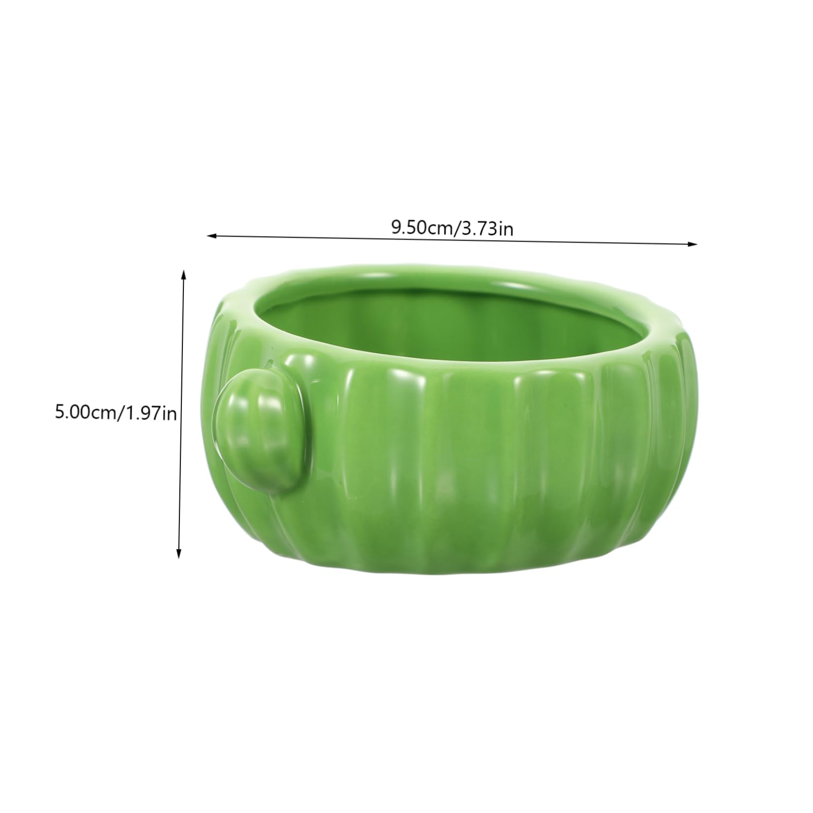 Mikikit Cactus Shaped Ceramic Food Bowl for Hamsters Guinea Pigs and Kittens Easy to Clean Smooth Surface and Feeding Dish for Pets for Food and Water