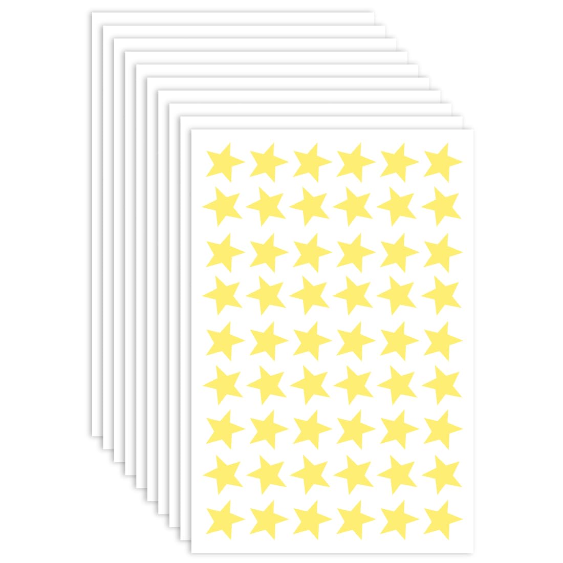 FKWKUW 1620Pcs Pegatinas De Recompensa De Estrellas Extraíbles Pegatinas De Recompensa Mini Pegatinas De Estrellas Para Estudiantes, Profesores, Niños (Oro)