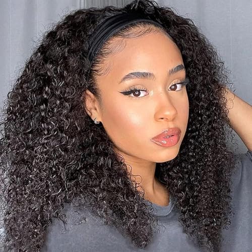 Lauberita Headband Wig Human Hair 22 Inch 180% Density Kinkycurly...